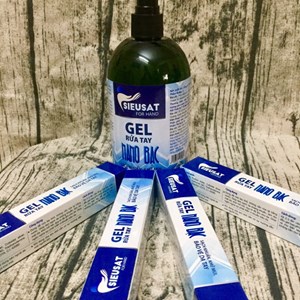 Gel rửa tay xịt khuẩn nano bạc SieuSat, combo 1 chai fill in và 4 bút tiện dụng, siêu tiết kiệm.