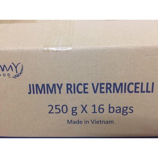 Một thùng bún gạo khô Jimmy túi 250g * 16 gói, tiêu chuẩn xuất khẩu châu Âu.