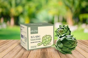 Trà túi lọc Atiso Đà lạt loại không đường, hộp 50 túi lọc nguyên chất.