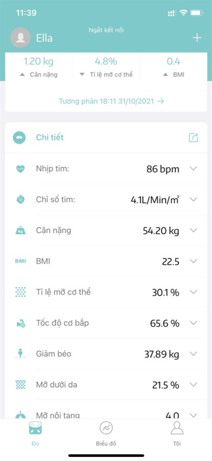 Cân sức khỏe điện tử thông minh có kết nối Bluetooth Rapido