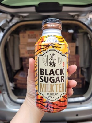 TRÀ SỮA ĐƯỜNG ĐEN HÀN QUỐC (BLACK SUGAR MILK TEA )  LON LỚN 390ml