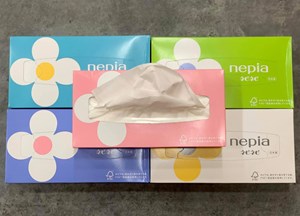 Khăn giấy khô Nepia Nhật Bản (Set 5 hộp x 150 tờ)