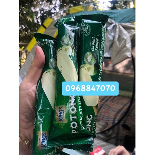 Một thùng kem dừa non Thái King Potong  Signature Coconut 24 que.