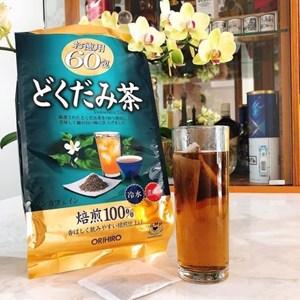 TRÀ DIẾP CÁ ORIHIRO NHẬT BẢN túi 60 gói, HỖ TRỢ THANH NHIỆT, GIẢI ĐỘC