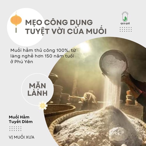 Hoa muối Tuyết diêm loại hảo hạng, gói 900gr.