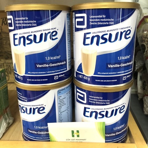 Sữa Ensure Đức hộp 400gr nhập khẩu chính hãng.