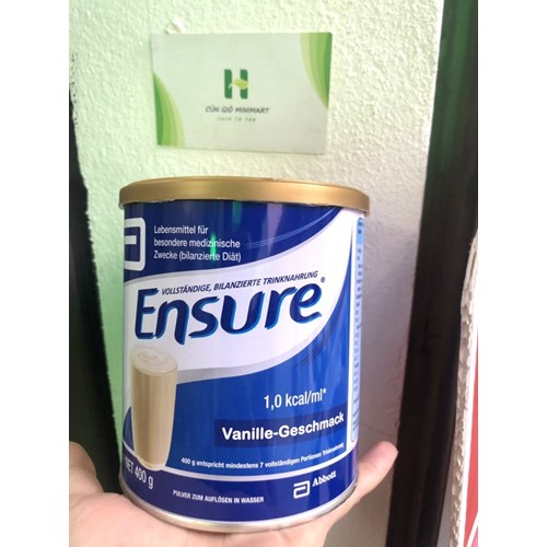 Sữa Ensure Đức hộp 400gr nhập khẩu chính hãng.