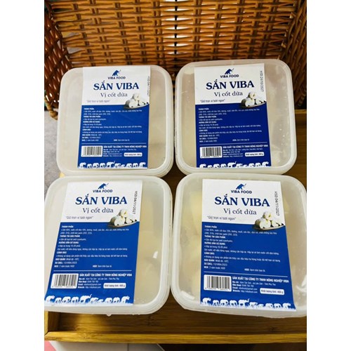 Sắn hấp cốt dừa VIBA 400gr cấp đông, bở thơm.