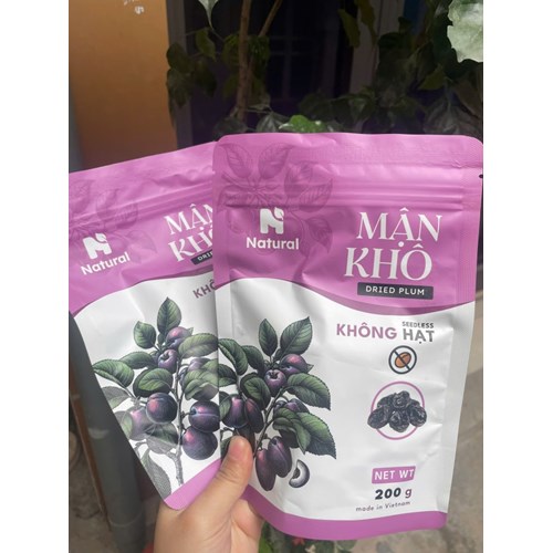 Mận sấy không hạt túi 200gr.