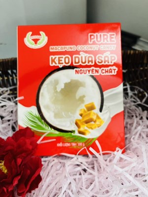 KẸO DỪA SÁP VICOSAP loại nguyên vị.